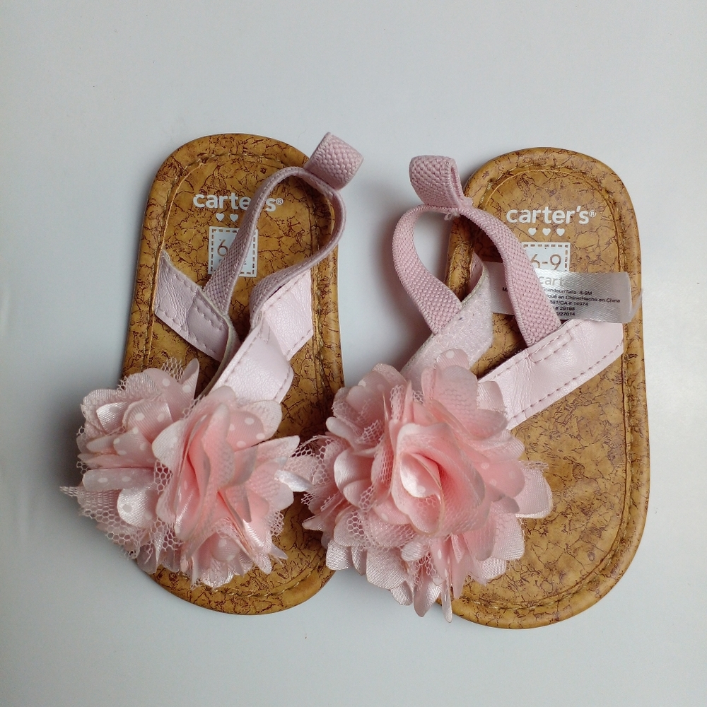 Carter's Pink Baby Sandals Size 6-9months